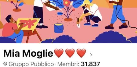 Imagen del grupo Mia Moglie en Facebook
