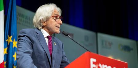 El presidente de Foment del Treball, Josep Sánchez Llibre, en un coloquio.