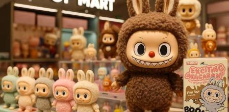 Labubus en exposición en un centro comercial de Kuala Lumpur (Malasia)