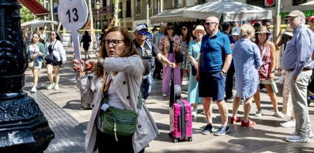 Turistas en Barcelona este veano