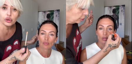 Pilar Lucas y Nieves Álvarez enseñan a corregir las ojeras con un corrector