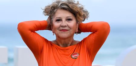 La productora Esther García posa en el photocall