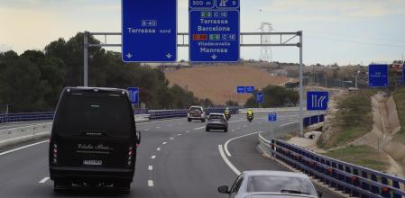 Una imagen de la puesta en servicio del tramo entre Olesa de Montserrat y Viladecavalls de la B-40&nbsp;