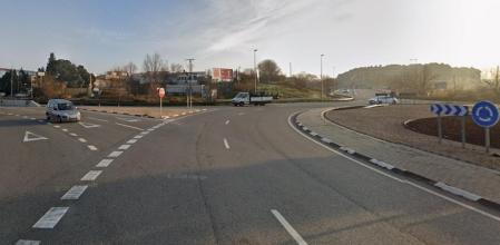 Una rotonda con dos carriles y tres incorporaciones&nbsp;
