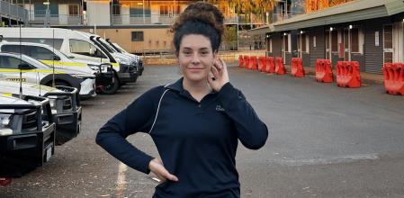 Laura Ricis, española trabajando en la mina en Australia.&nbsp;