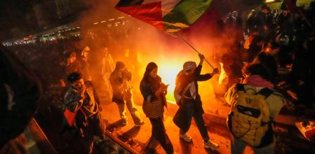 Masiva manifestación en Milán que han ocupado la estación de tren de Cadorna