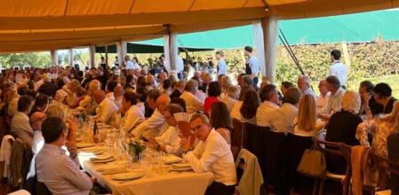 Una imagen del tradicional almuerzo, organizado por el empresario Luis Conde