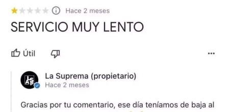La hilarante respuesta del propietario de un restaurante a una reseña que les acusa de ser demasiado lentos: “Flash se dio de baja”