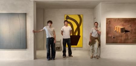 En Eivissa el pasado verano. En la exposición conjunta 'Enrich' ³, comisariada por Luis Galliusi.