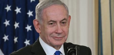 Israeli Prime Minister Benjamin Netanyahu participates in a press conference with US President Donald Trump in the State Dining Room of the White House in Washington, DC on September 29, 2025. US President Donald Trump said on Monday that Washington was