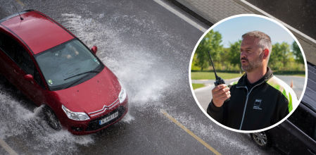 El instructor del RACC Carles Llinàs da consejos para evitar el peligroso efecto aquaplaning