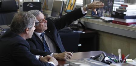 Xavier Trias y Alberto Fernández Díaz, a las pocas semanas de que CiU ganara las elecciones de mayo del 2011&nbsp;