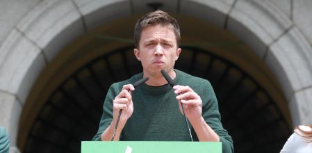 Íñigo Errejón en un mitin de Más Madrid en mayo del 2023