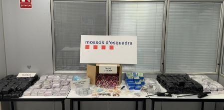 Los elementos incautados por los Mossos