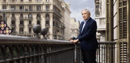 Joan Ràfols, retratado la semana pasada en uno de los balcones de la sede de la Cambra, la semana pasada