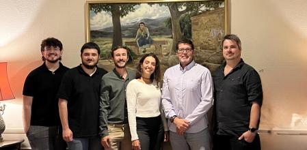 Equipo principal de TROPOSFERICA (de izquierda a derecha, Dani Ramos, Biel Cardona, Marc Rusiñol, Xènia Nebot, Roman Llagostera e Iván Herrera).