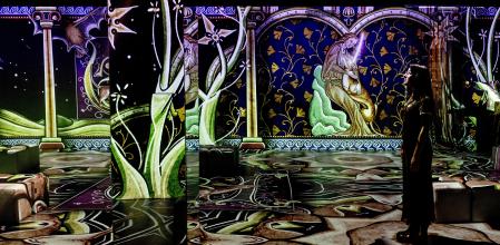 La sala de 300 metros cuadrados que sumerge al visitante en una experiencia inmersiva. 