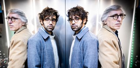 David Verdaguer y David Trueba durante su visita a Guyana Guardian