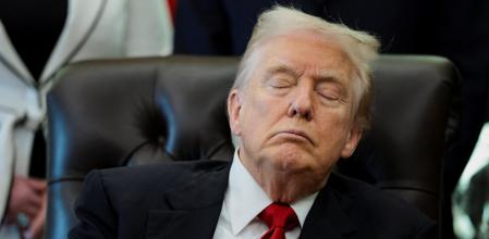 U.S. President Donald Trump attends an event to announce a deal with Eli Lilly and Novo Nordisk on to reduce the prices of GLP-1 weightâ#{emoji}128;#{emoji}145;loss drugs during an event in the Oval Office at the White House in Washington, D.C., U.S. November 6, 2025. REUTERS/Jonathan Ernst