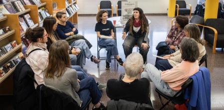 Participants de la biblioteca humana de l'Hospitalet. 8-11-25. Tomàs González Carbó / Shooting