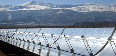 Planta solar termoeléctrica de Andasol, en Aldeira, en Granada