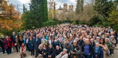 Las centenares de Gastrosàvies que ayer se reunieron el el Món Sant Benet