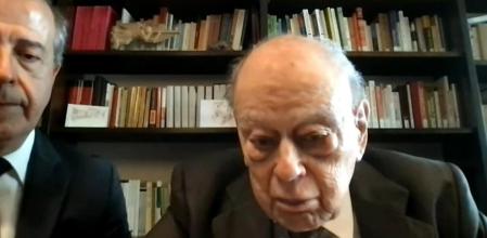 Jordi Pujol siguió el inicio de la vista desde su casa