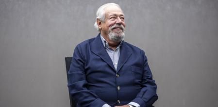 Gonzalo Celorio, flamante premio Cervantes, fotografiado en la FIL de Guadalajara&nbsp;