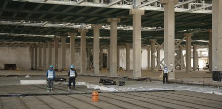 Vista general de las obras de la nueva gigafactoría de baterías de PowerCo, del Grupo Volkswagen, el pasado noviembre 