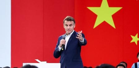 Emmanuel Macron, en la Universidad de Sichuan el pasado día 5