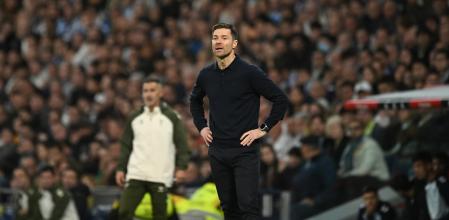 MADRID, SPAIN - DECEMBER 07: Xabi Alonso, Head Coach of Real Madrid, reacts during the LaLiga EA Sports match between Real Madrid CF and RC Celta de Vigo at Estadio Santiago Bernabeu on December 07, 2025 in Madrid, Spain. (Photo by Denis Doyle/Getty Images)