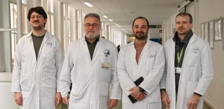 Michele De Prisco, Eduard Vieta, Vincenzo Olivo y Diego Hidalgo-Mazzei, miembros del equipo investigador 