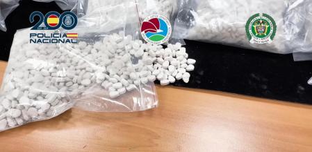 Las pastillas incautadas tenían forma de calavera y se iban a distribuir en Madrid y Barcelona