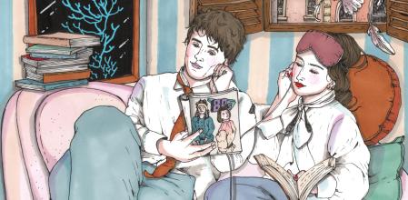 La ilustradora Ana Jarén dibuja el trazo humano en todo su esplendor manifestando todas las tendencias en esta pequeña escena cotidiana&nbsp;