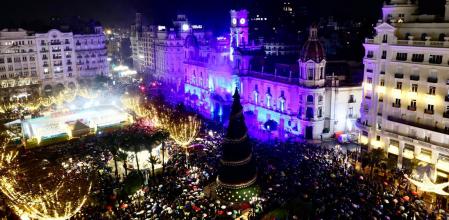 La fiesta de Nochevieja del pasado año en València.
