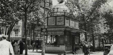 El quiosco Canaletes, en La Rambla