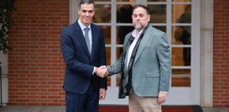 Pedro Sánchez y Oriol Junqueras