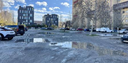 Uno de los solares de Sant Adrià de Besòs en los que se levantarán pisos de alquiler asequible