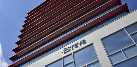 La torre Esteve, en el Passeig de la Zona Franca, en Barcelona