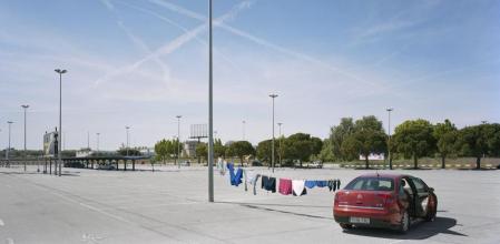 El aparcamiento del Carrefour de El Prat de Llobregat en 2014 