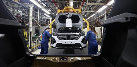 Producción en la planta de Stellantis en Vigo