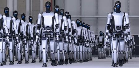 Imagen de la flota de robots de UBTech.