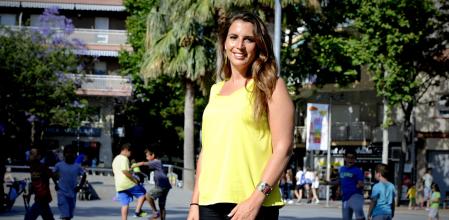 Candela López, en una imagen de cuando alcanzó la alcaldía de Castelldefels&nbsp;