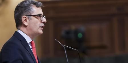 Félix Bolaños en un pleno del Congreso de los Diputados a principios de mes.