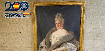 Imagen distribuida por la Policía Nacional de 'La Chata', el cuadro de Sorolla recupetado