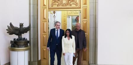 Zapatero, junto a Delcy Rodríguez