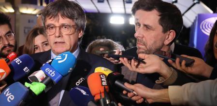 El expresidente Carles Puigdemont en el Parlament Europeu