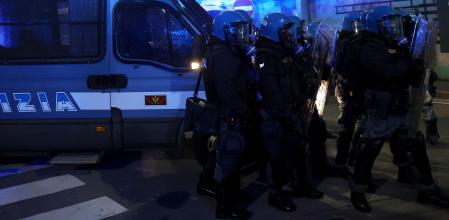 Agentes de la Polizia italiana&nbsp;