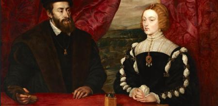 Copia efectuada por Rubens de un cuadro perdido de Tiziano que representa al emperador Carlos V e Isabel de Portugal&nbsp;