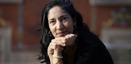 La escritora Kiran Desai, esta semana, en Barcelona&nbsp;